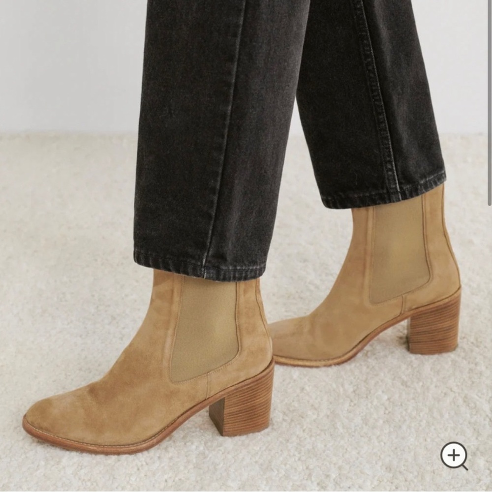 Jenni Kayne Suede Chelsea Boots Camel